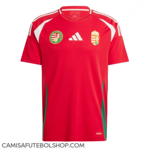 Camisa de time de futebol Hungria Replicas 1º Equipamento Europeu 2024 Manga Curta